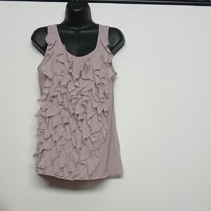 Michael Kors Women Lavender Ruffled Tank Top NWT